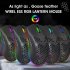 T66 2 4G Wireless Mouse Ergonomic High Precision Mice Portable Honeycomb  Mouse 3600 DPI RGB Lighting Rechargeable Mice White