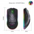 T66 2 4G Wireless Mouse Ergonomic High Precision Mice Portable Honeycomb  Mouse 3600 DPI RGB Lighting Rechargeable Mice black
