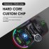T66 2 4G Wireless Mouse Ergonomic High Precision Mice Portable Honeycomb  Mouse 3600 DPI RGB Lighting Rechargeable Mice black
