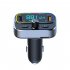 T66 Car Bluetooth compatible Fm Transmitter Rgb Ambient Light Mp3 Player Pd20w Fast Charge Handsfree Kit black