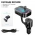 T67 Car Bluetooth compatible Mp3 Player Fm Transmitter Hands free Calling Fast Charging Car Charger Qc3 0 Aux Radio Adapter black