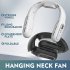 T68 Portable Neck Fan USB Rechargeable With 3000mAh Battery Folding Hanging Neck Fan 3 Speeds For Indoor Outdoor Using black