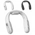 T68 Portable Neck Fan USB Rechargeable With 3000mAh Battery Folding Hanging Neck Fan 3 Speeds For Indoor Outdoor Using black