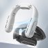 T68 Portable Neck Fan USB Rechargeable With 3000mAh Battery Folding Hanging Neck Fan 3 Speeds For Indoor Outdoor Using black