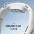 T68 Portable Neck Fan USB Rechargeable With 3000mAh Battery Folding Hanging Neck Fan 3 Speeds For Indoor Outdoor Using black