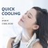 T68 Portable Neck Fan USB Rechargeable With 3000mAh Battery Folding Hanging Neck Fan 3 Speeds For Indoor Outdoor Using black
