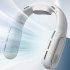 T68 Portable Neck Fan USB Rechargeable With 3000mAh Battery Folding Hanging Neck Fan 3 Speeds For Indoor Outdoor Using black