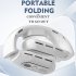 T68 Portable Neck Fan USB Rechargeable With 3000mAh Battery Folding Hanging Neck Fan 3 Speeds For Indoor Outdoor Using black