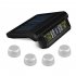 T680 Wireless Tire Pressure Sensor Monitoring System USB Solar Power Car Security Alarm Tyre Pressure Monitor black External