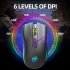 T69 Wireless Mouse Ergonomic RGB Luminous Wireless Silent Mouse 2 4GHz USB Cordless Mouse Adjustable DPI Rechargeable Wireless Mouse For Computer PC Laptop blac