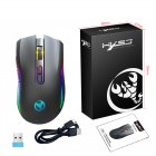 T69 Wireless Mouse Ergonomic RGB Luminous Wireless Silent Mouse 2.4GHz USB Cordless Mouse Adjustable DPI Rechargeable Wireless Mouse For Computer PC Laptop black