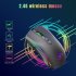 T69 Wireless Mouse Ergonomic RGB Luminous Wireless Silent Mouse 2 4GHz USB Cordless Mouse Adjustable DPI Rechargeable Wireless Mouse For Computer PC Laptop blac