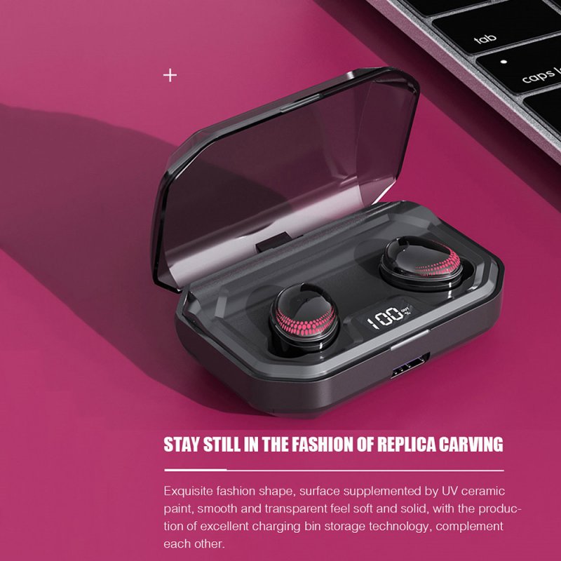 X10 TWS Bluetooth V5.0 HiFi Wireless Earbuds 8D Stereo Sport Mic Earphones With 3000mAh Charging Box 