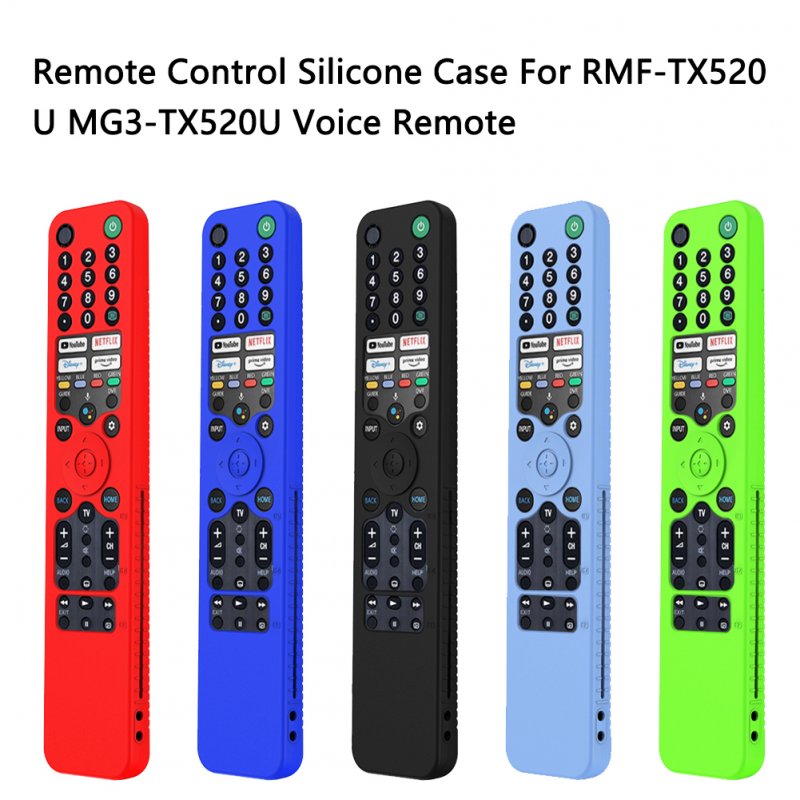 Silicone Remote Control Case Scratch Proof Protective Cover Compatible For Sony Rmf/mg3-tx520u Voice Remote 