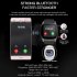 T8 Bluetooth Smart Watch Phone Mate SIM FM Pedometer for Android IOS iPhone Samsung Black
