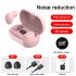 T8 Earphones Wireless  Headphones Wireless Bluetooth compatible Headset Mini In ear Led Digital Display Handsfree Headphones pink