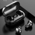 T8 Mini Wireless Bluetooth compatible 5 0 Headset Stereo Tws Sports Earbuds Power Digital Display Earphone black