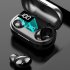 T8 Mini Wireless Bluetooth compatible 5 0 Headset Stereo Tws Sports Earbuds Power Digital Display Earphone White