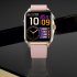T90 Smart Watch 1 91 Inch Touch Color Screen Outdoor Sport Fitness Tracker Sleep Heart Rate Blood Oxygen Monitor Beige