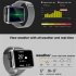 T91 Binaural Bluetooth compatible Headset Smart Watch Heart Rate Sleep Blood Oxygen Detection 1 4 inch Full Touch screen Call Smartwatch Black green silicone st
