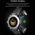 T92 Smart Watch 2 in 1bluetooth compatible Earphone Call Multi sport Mode Heart Rate Blood Oxygen Monitoring Smartwatch black