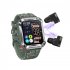 T93 Smart Watch with Tws Earphone 4g Large Memory Bluetooth Call Voice Assistant Smart Bracelet Camouflage Green