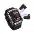 T93 Smart Watch with Tws Earphone 4g Large Memory Bluetooth Call Voice Assistant Smart Bracelet Camouflage Green