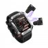 T93 Smart Watch with Tws Earphone 4g Large Memory Bluetooth Call Voice Assistant Smart Bracelet Camouflage Green