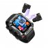 T93 Smart Watch with Tws Earphone 4g Large Memory Bluetooth Call Voice Assistant Smart Bracelet Camouflage Green