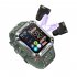 T93 Smart Watch with Tws Earphone 4g Large Memory Bluetooth Call Voice Assistant Smart Bracelet Camouflage Green