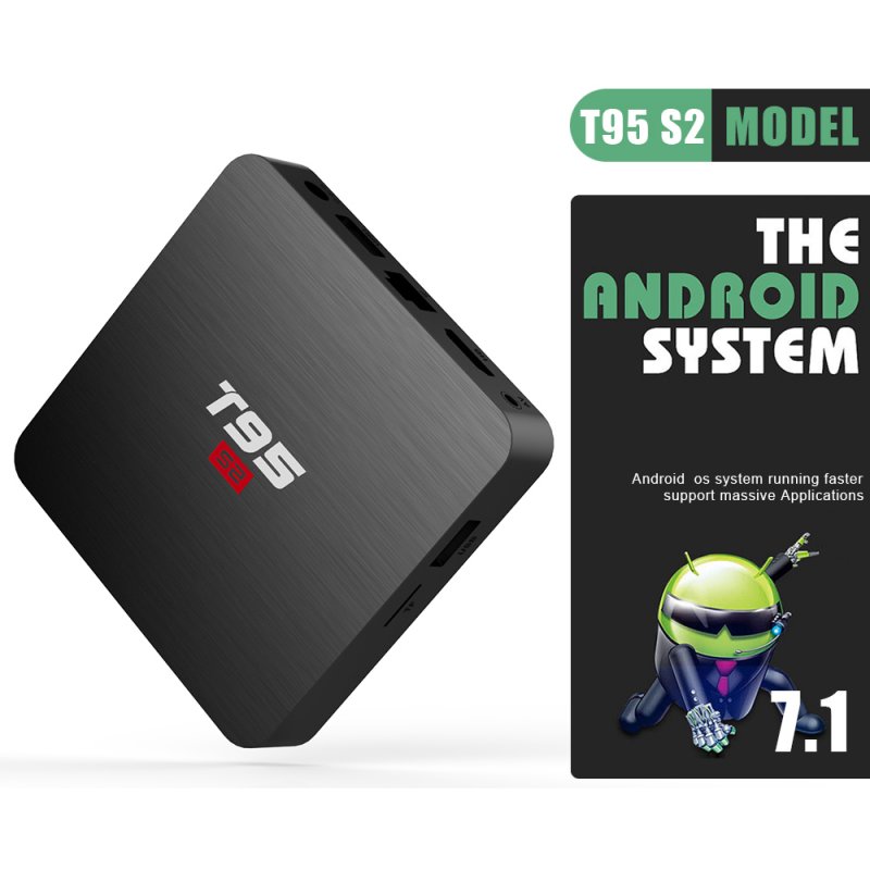 T95 S2 TV BOX black 1G+8GB AU Plug
