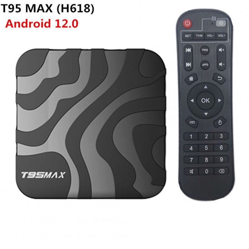 T95max Android 12 Smart Tv Box H618 2.4g 5g Wifi Bluetooth Network Set Top Box