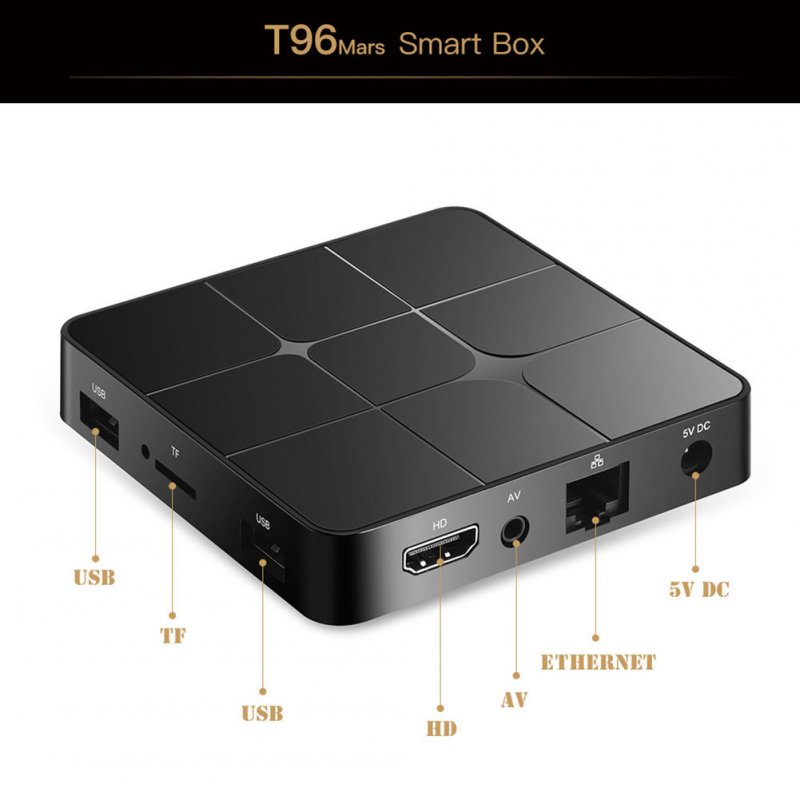 T96 mars Smart Android TV Box US Plug