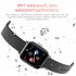 T98 Smart Watch Body Temperature Heart Rate Blood Pressure Monitor Sports Tracker Fitness Men Women Smart Bracelet Smartwatch black