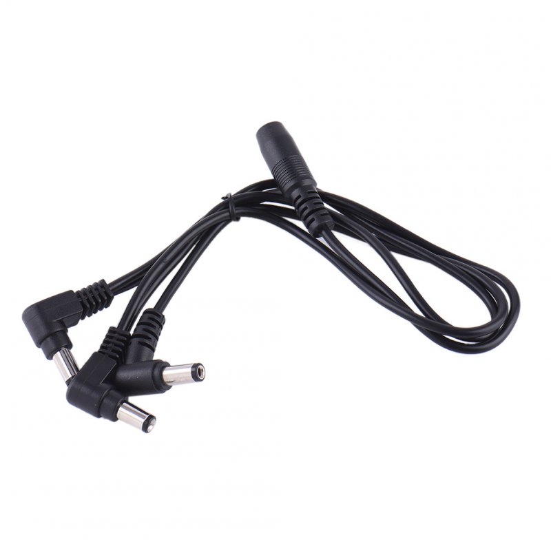 9V DC 1 to 3/4/5/6/8 Way Bend Angle Plug Daisy Chain Adaptor Cable Power Cord for Electric Guitar Effects Pedals  
