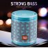 TG518 Bluetooth Speaker Phone Holder TWS Series FM Card Subwoofer Wireless Outdoor Portable Bluetooth Small Speaker Triangle gray green