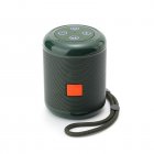 TG519 Portable Speaker Mini Wireless Speaker 10M Wireless Range USB Disk TF Card Player For Phones Travel Hiking Car dark green