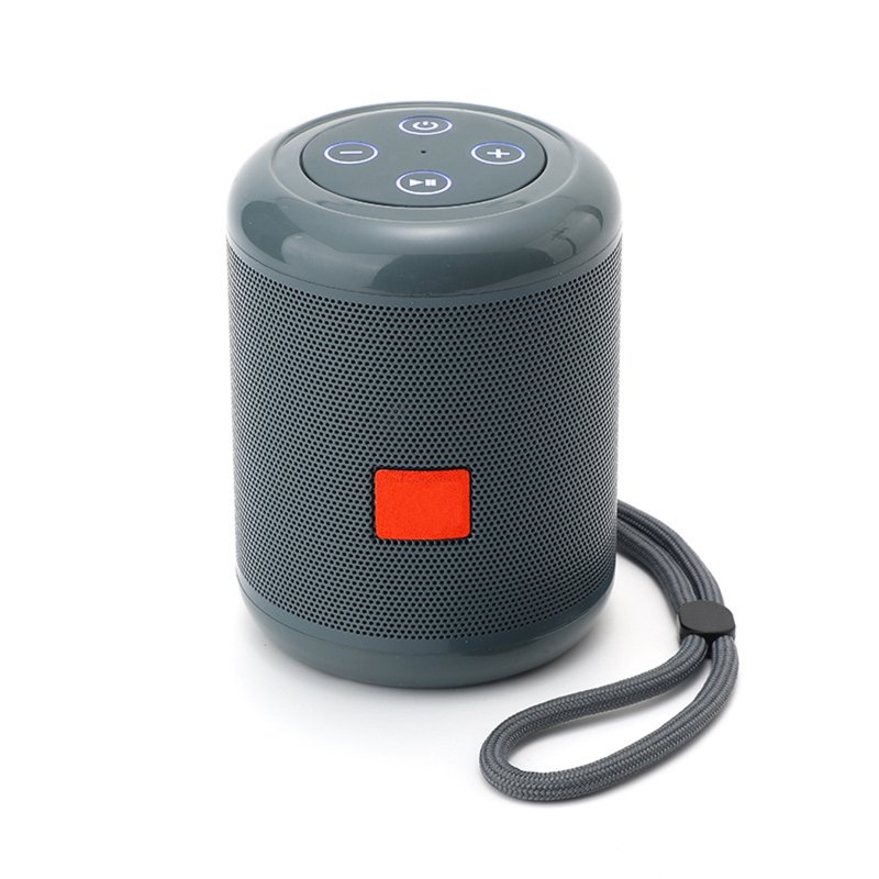 TG519 Portable Speaker Mini Wireless Speaker 10M Wireless Range USB Disk TF Card Player For Phones Travel Hiking Car grey