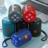 TG519 Portable Speaker Mini Wireless Speaker 10M Wireless Range USB Disk TF Card Player For Phones Travel Hiking Car black