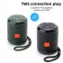 TG519 Portable Speaker Mini Wireless Speaker 10M Wireless Range USB Disk TF Card Player For Phones Travel Hiking Car black