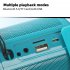 TG519 Portable Speaker Mini Wireless Speaker 10M Wireless Range USB Disk TF Card Player For Phones Travel Hiking Car black