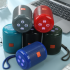 TG519 Portable Speaker Mini Wireless Speaker 10M Wireless Range USB Disk TF Card Player For Phones Travel Hiking Car black