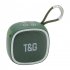 TG659 Portable Speaker Stereo Surround Sound Speaker Audio Playback Speaker 10M 32 8FT Wireless Mini Speaker Army Green