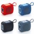 TG661 Portable Wireless Speaker Memory Cards Player With Lanyard LED Lighting Speaker Surround Stereo Sound Subwoofer Type C Charging Speaker For Travel Parties