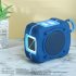 TG661 Portable Wireless Speaker Memory Cards Player With Lanyard LED Lighting Speaker Surround Stereo Sound Subwoofer Type C Charging Speaker For Travel Parties