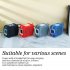 TG661 Portable Wireless Speaker Memory Cards Player With Lanyard LED Lighting Speaker Surround Stereo Sound Subwoofer Type C Charging Speaker For Travel Parties