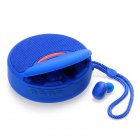 TG808 2 In 1 Portable Wireless Speaker Earbuds Combo Mini Surround Stereo Sound Radio For Home Party Outdoor Travel blue