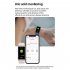 TK71Pro Smart Watch 1 47 Inch Touch Screen Fitness Watch Waterproof Activity Trackers Blood Lipid Monitoring Black