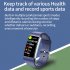 TK76 Smart Watch Sleep ECG Body Fat Heart Rate Temperature Detection 1 47 inch Touch Screen Fitness Watch Purple
