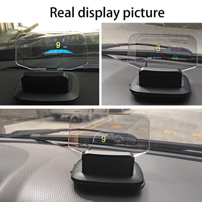 C1 HD Color LCD Display Car HUD Head Up Display OBD2 + GPS Head Display 